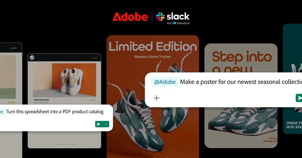 Adobe、Slackから「Photoshop」などのツールを使える「Adobe for Slack」提供開始 会話からPDFや動画を生成