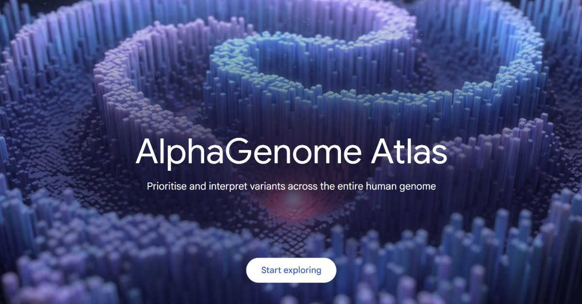 Google DeepMind、90億通りの全塩基変異の影響を予測した「AlphaGenome Atlas」 学術向けに無償提供