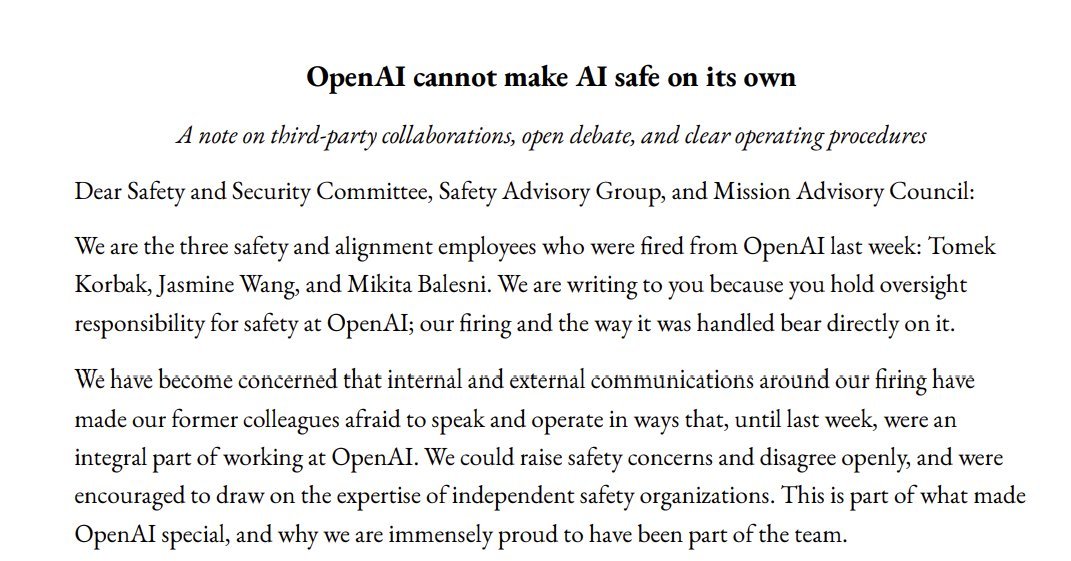 OpenAI、安全性研究者3人を解雇 本人らは「安全性を優先したため」と主張、同社は「機密情報の扱いに関する規定違反」と説明