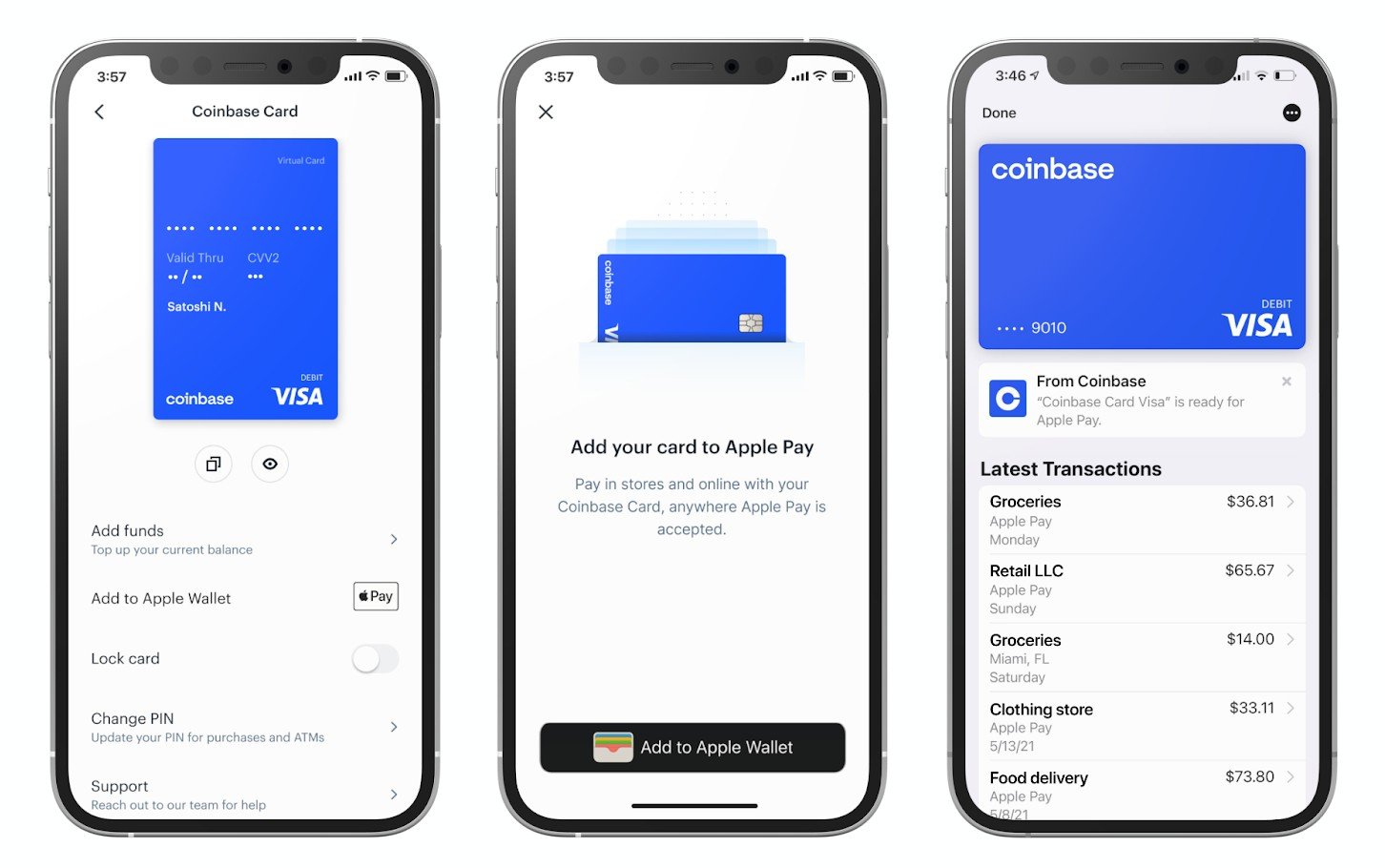 「Apple Pay」と「Google Pay」で仮想通貨利用可能に Coinbase Cardが対応 ...