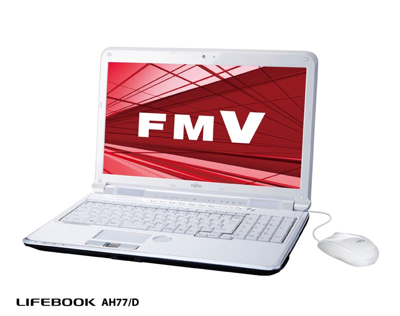 “省電力＋ワイヤレスTV”でラインアップ強化、15.6型サイズの定番A4ノート──「FMV LIFEBOOK AH」：2011年PC夏モデル